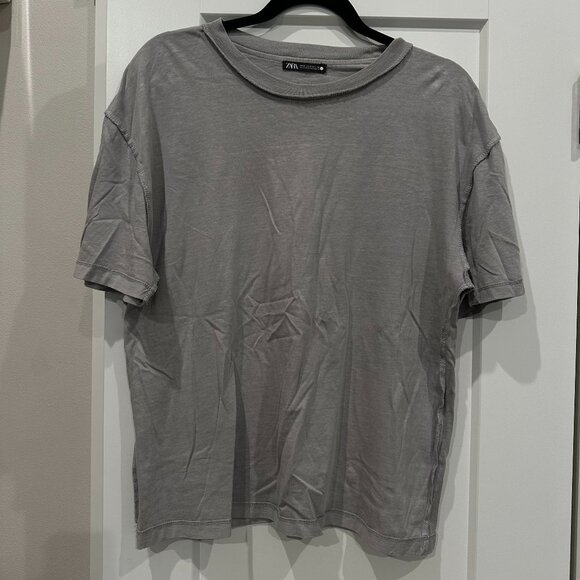 Grey Zara T-Shirt - Picture 1 of 2